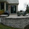 Patio Retaining Wall, Lake Forest